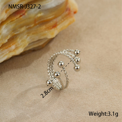 Elegant 18K Gold Plated Bracelet Ring