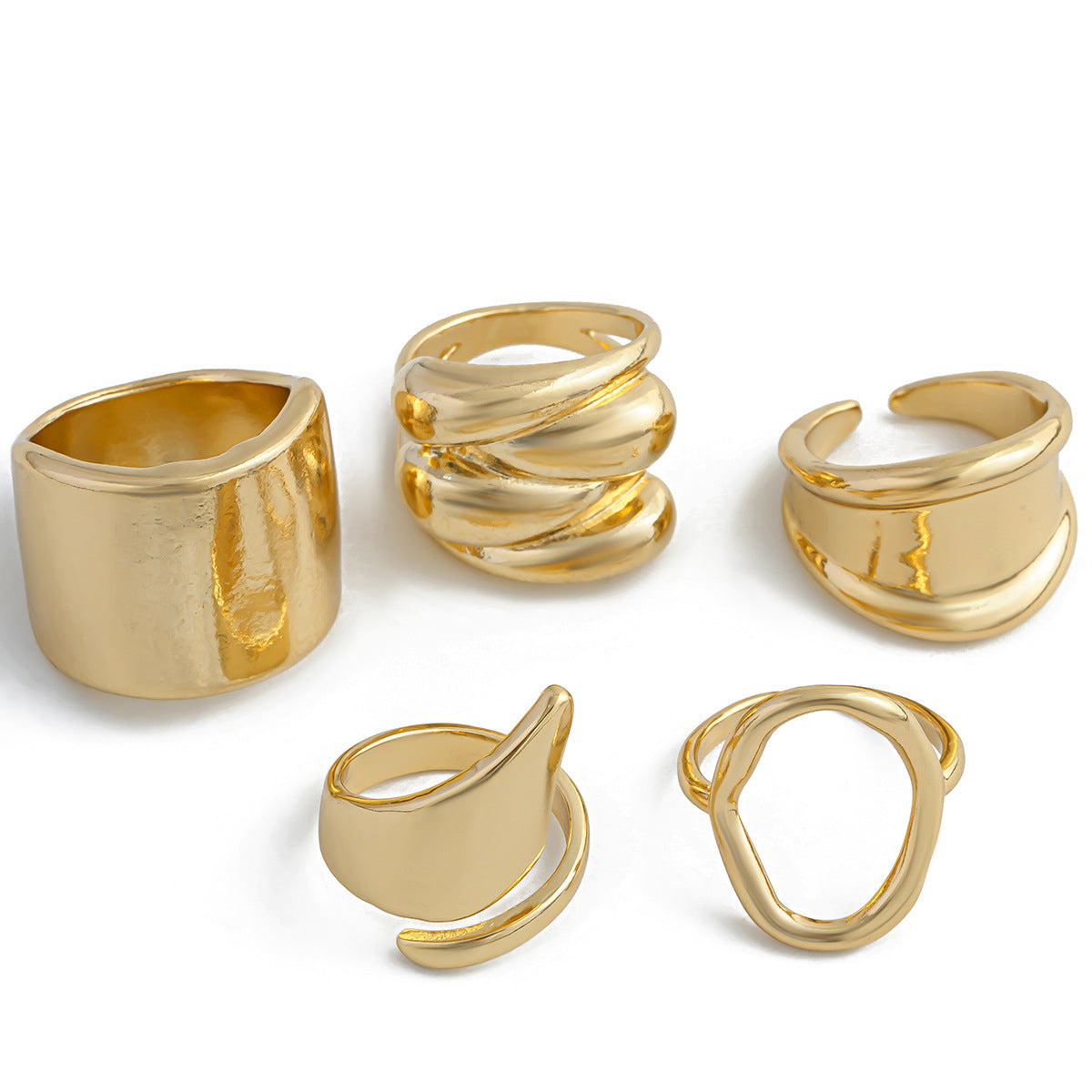 Irregular Geometric Open Ring