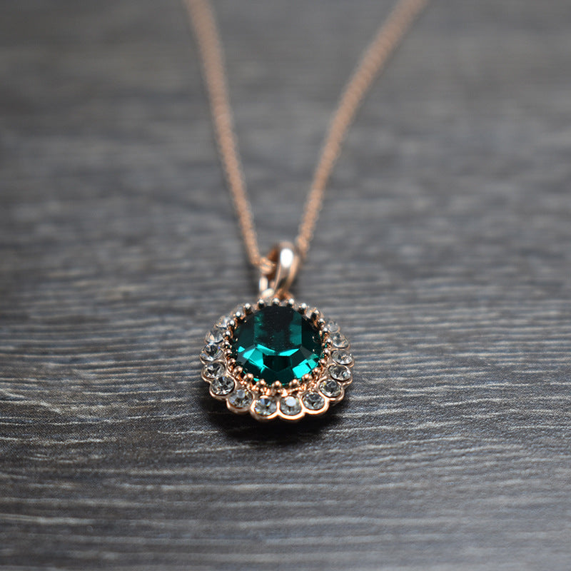 Elegant Oval Color Necklace