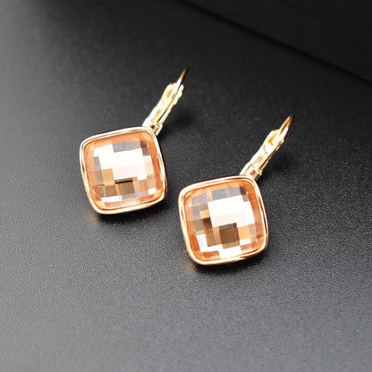 Korean Style Simple Square Earrings