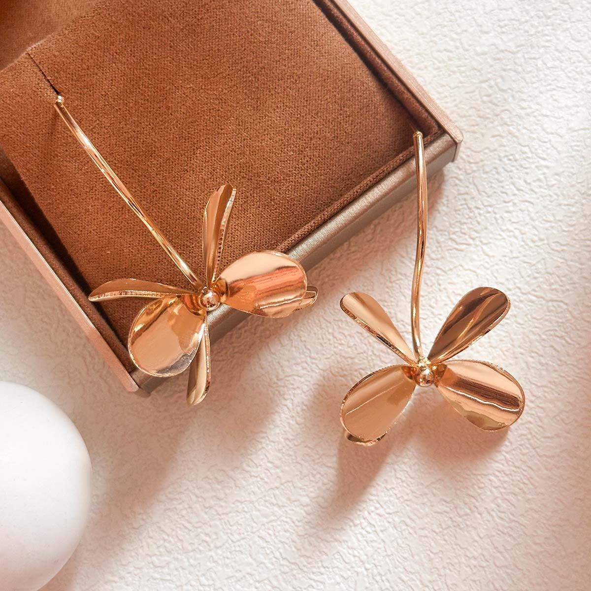 Elegant Leaf Dragonfly Earrings