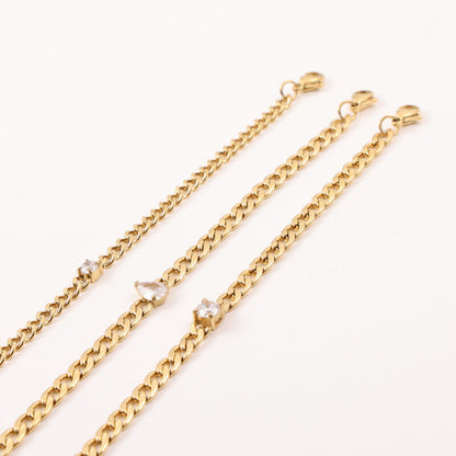 Elegant Titanium Gold Bracelet