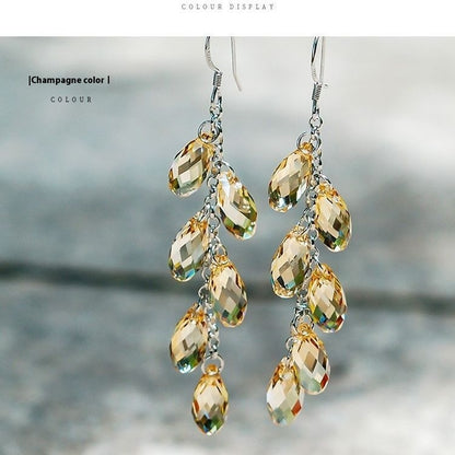 Elegant Crystal Drop Earrings