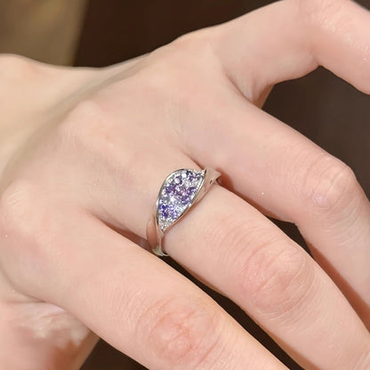Lavender Diamond Elegance Ring