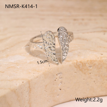 Geometric Hammer Open Ring