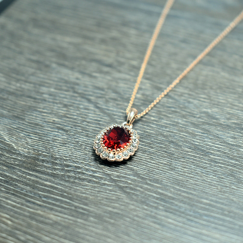 Elegant Oval Color Necklace