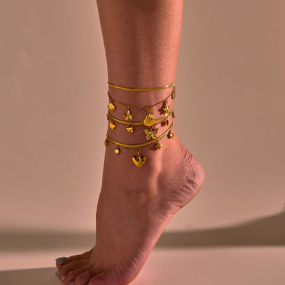Ocean Style Stainless Steel Anklet