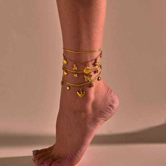 Ocean Style Stainless Steel Anklet