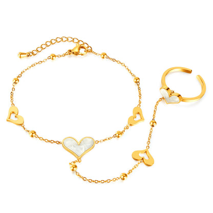 Stainless Steel Heart Bracelet