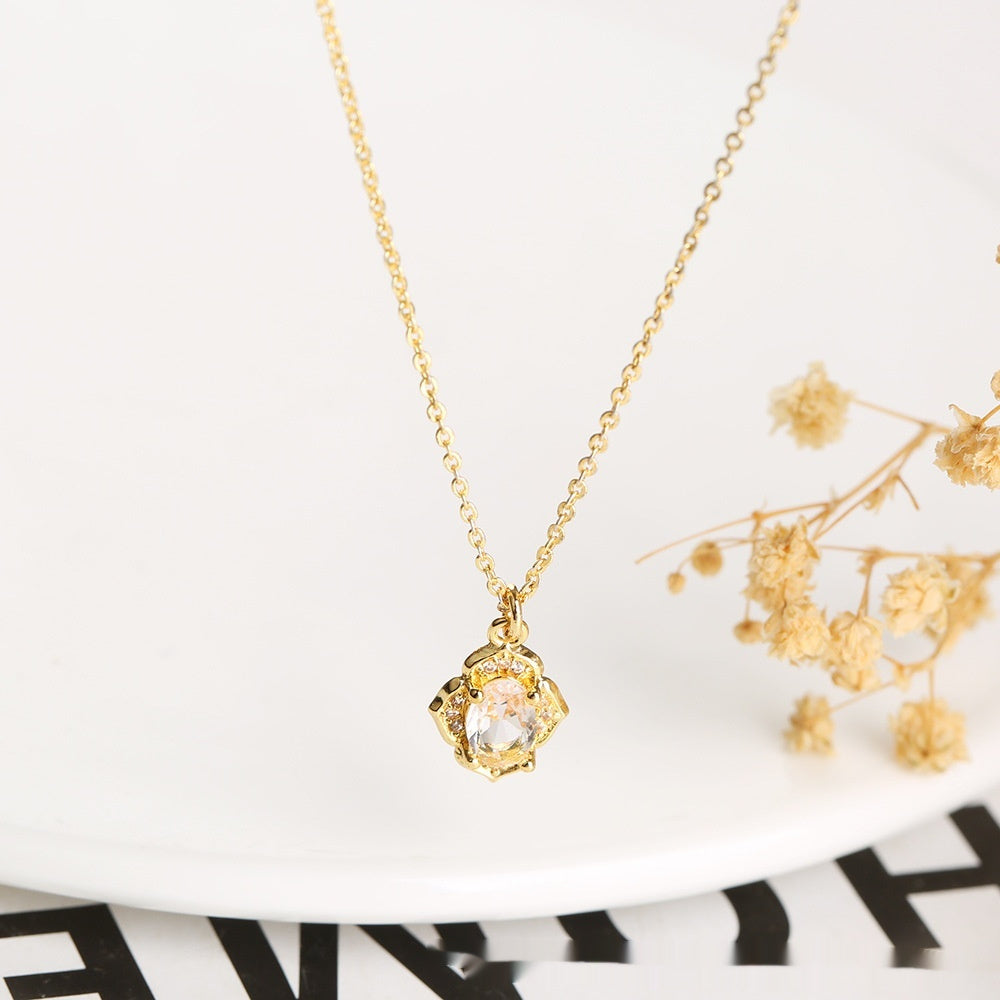 Elegant Crystal Zircon Jewelry Set