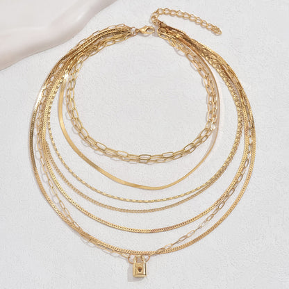 Elegant Layered Alloy Necklace