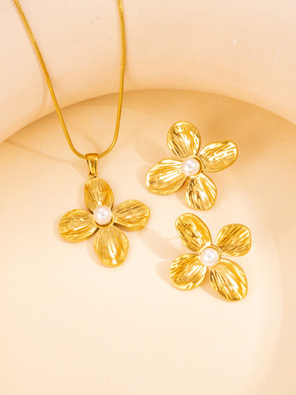 Retro Petals Jewelry Set
