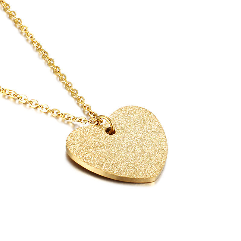 Heart-Shaped Titanium Necklace