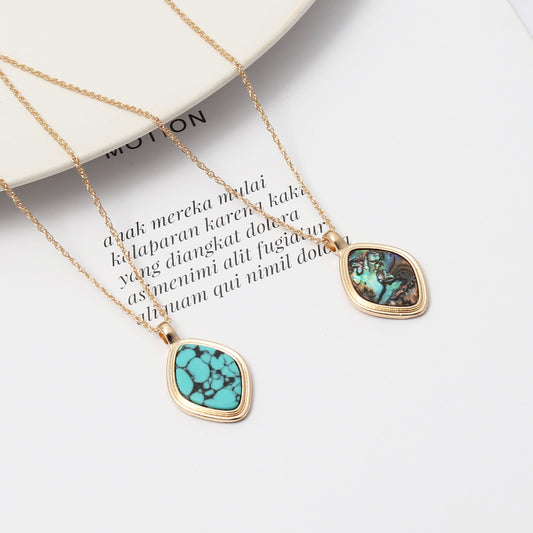 Exquisite Abalone Turquoise Necklace