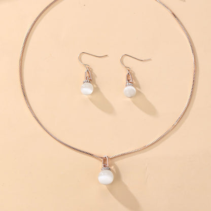 Geometric Resin Necklace Set