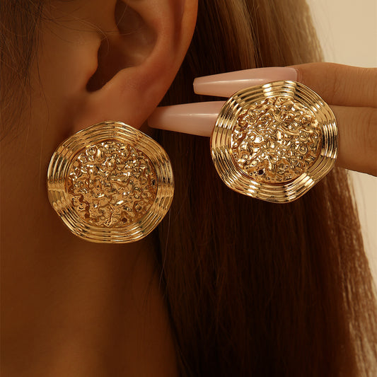 Golden Retro Easy Matching Earrings