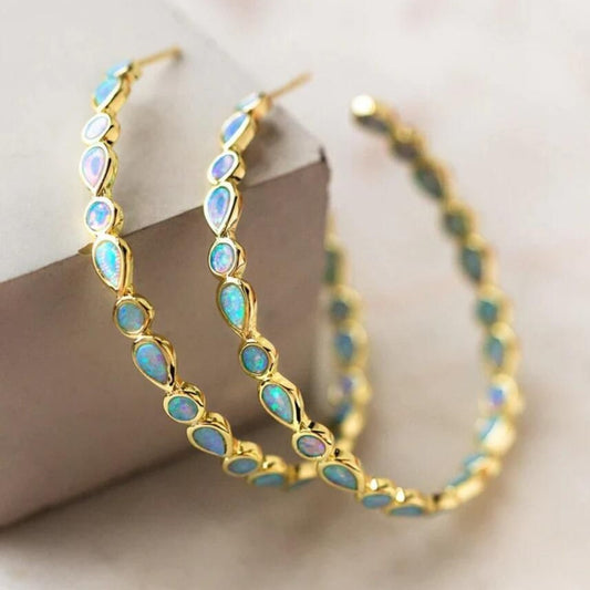 Creative Gold Ring Earrings