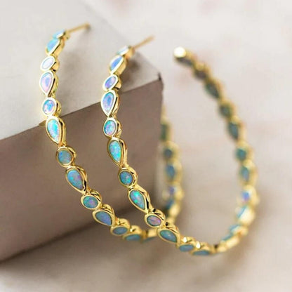 Creative Gold Ring Earrings