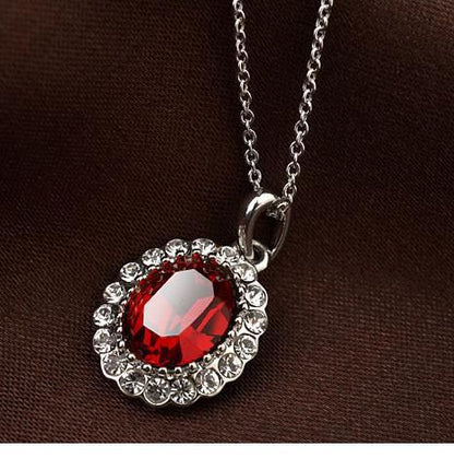 Elegant Oval Color Necklace