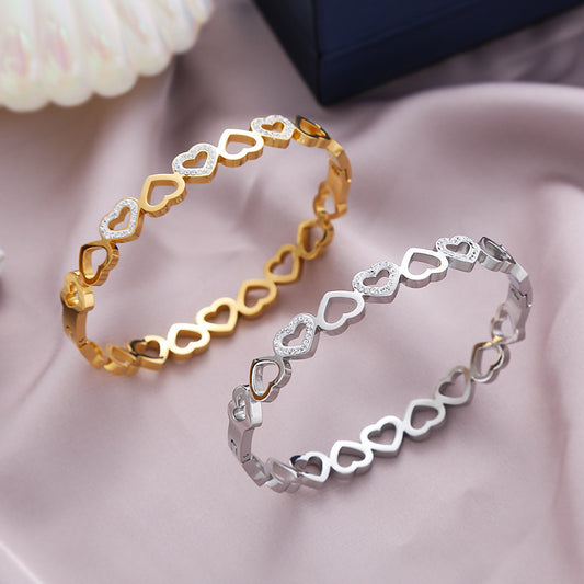 Heart to Heart Diamond Bracelet