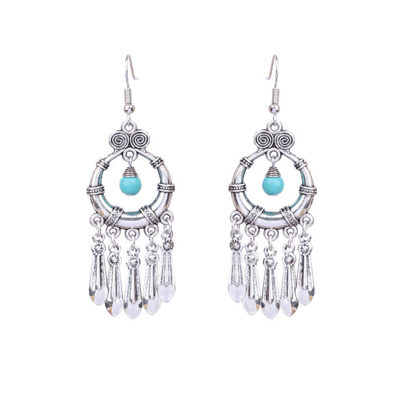 Bohemian Silver Elegance Earrings