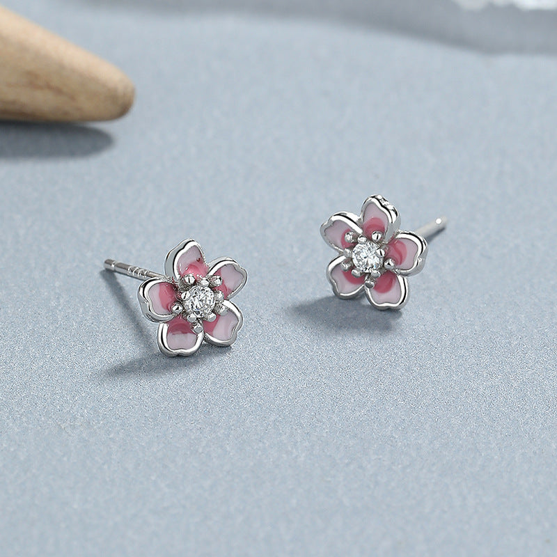 Sterling Silver Flower Earrings
