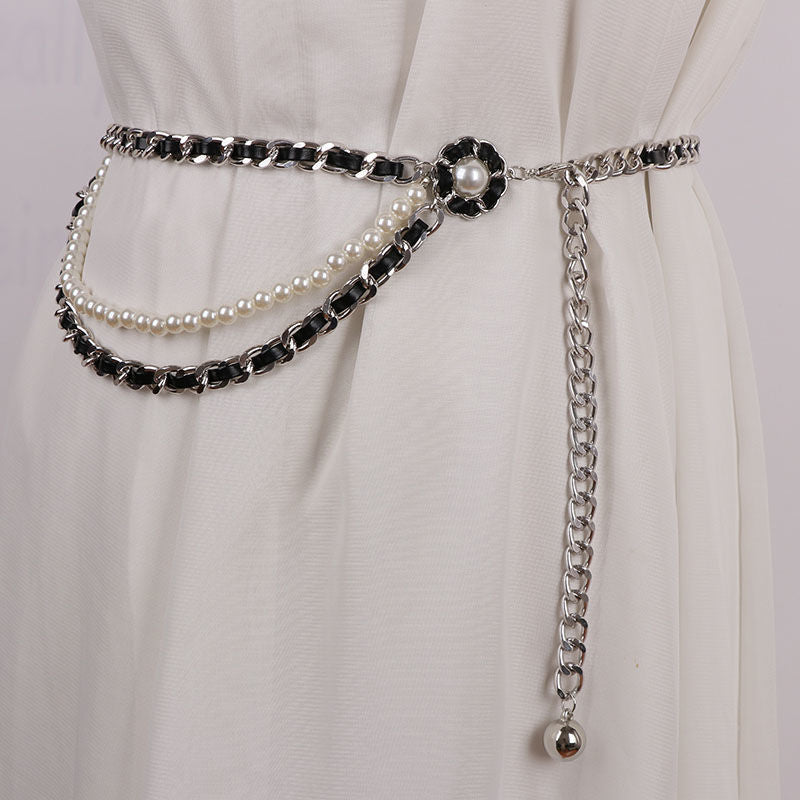 Elegant Multi-layer Beaded Waist Chain