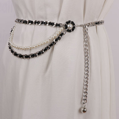 Elegant Multi-layer Beaded Waist Chain