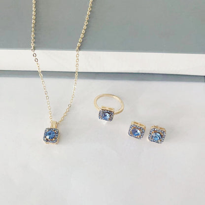 Elegant Square Necklace Set