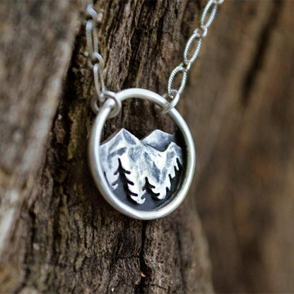 Dreamer Silver Mountain Necklace