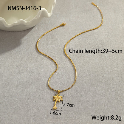 Coconut Fishtail Stainless Steel Necklace