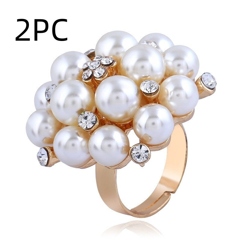 Adjustable Pearl Index Ring