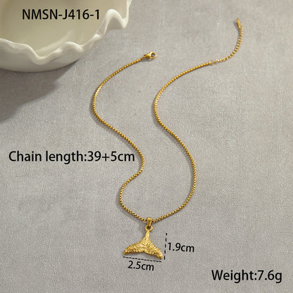 Coconut Fishtail Stainless Steel Necklace