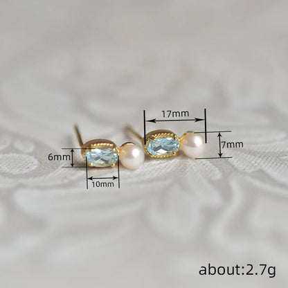 Elegant Pearl Stud Earrings