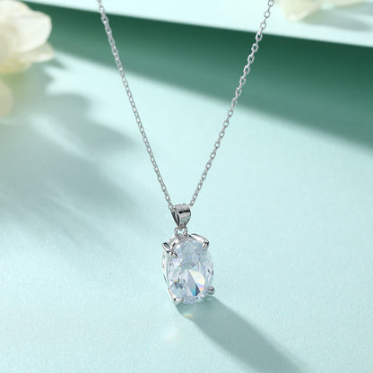 Elegant Oval Gem Necklace Set
