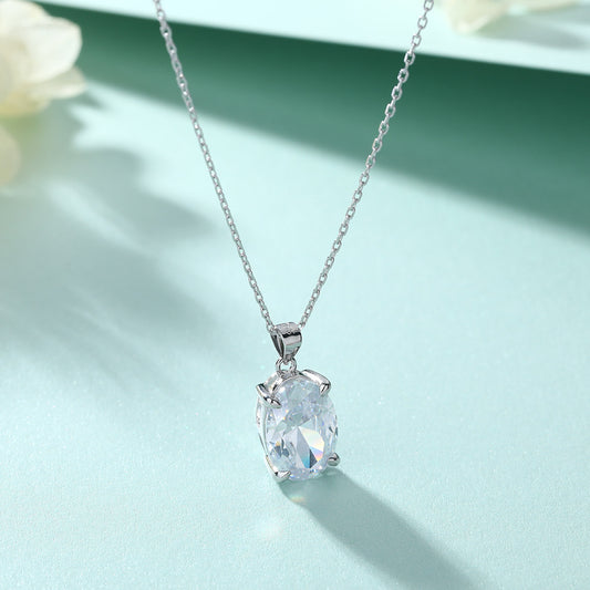 Elegant Oval Gem Necklace Set