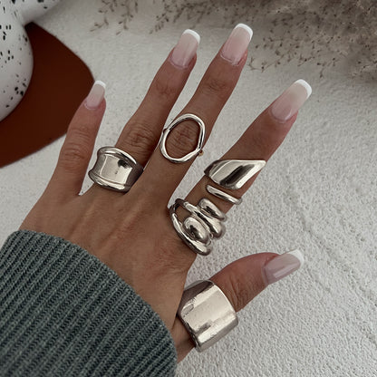 Irregular Geometric Open Ring