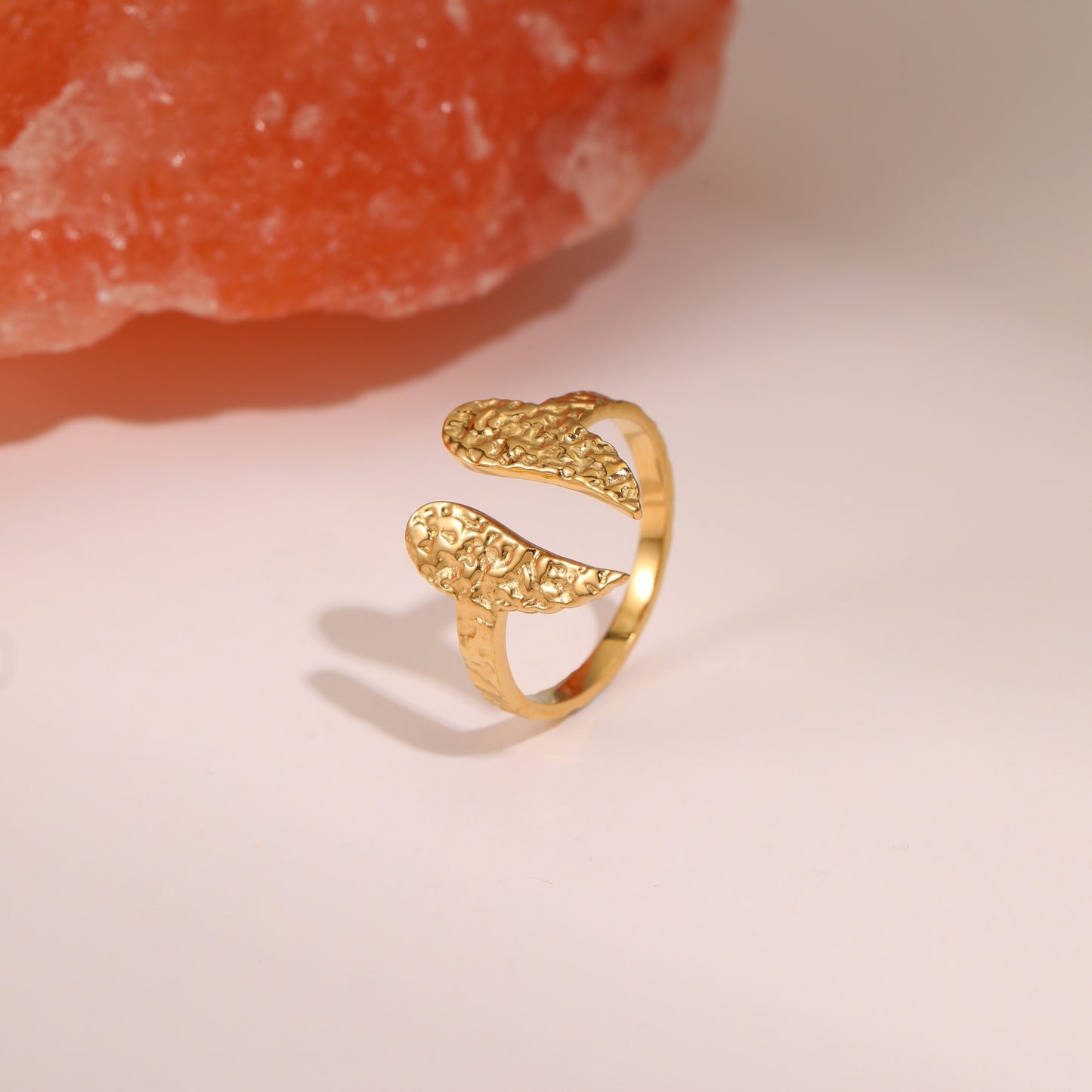 Geometric Hammer Open Ring
