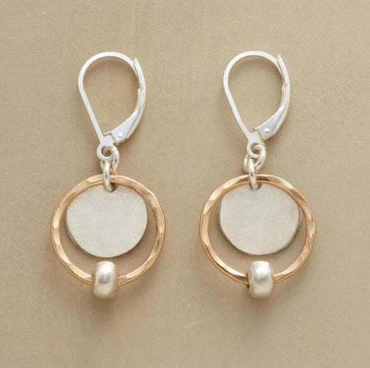 Retro Two-Tone Fashion Earrings