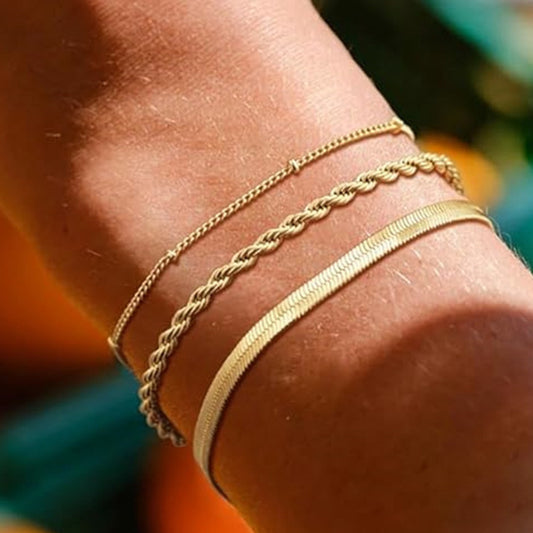 Exquisite Twist Stainless Steel Bracelet