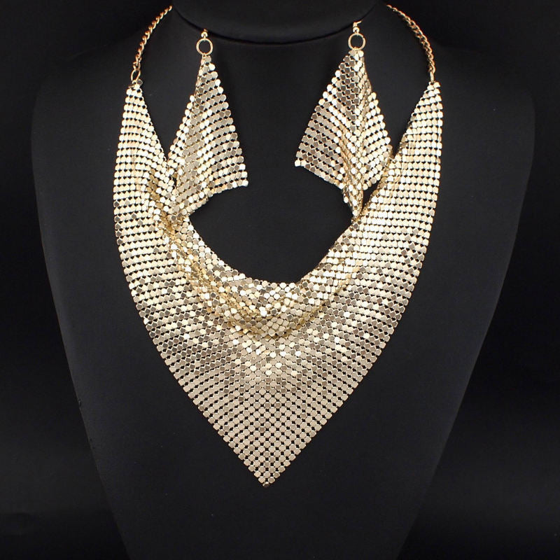 Silk Scarf Necklace Set