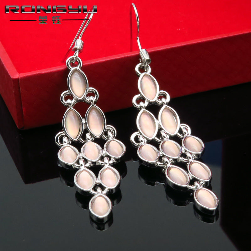 Korean Long Fringe Earrings