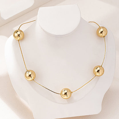 Elegant Geometry Bead Necklace