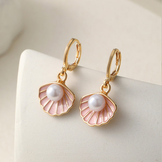 Starfish Shell Stud Earrings