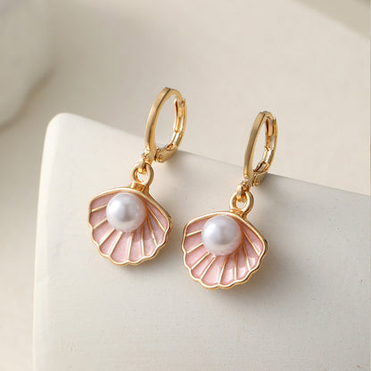 Starfish Shell Stud Earrings