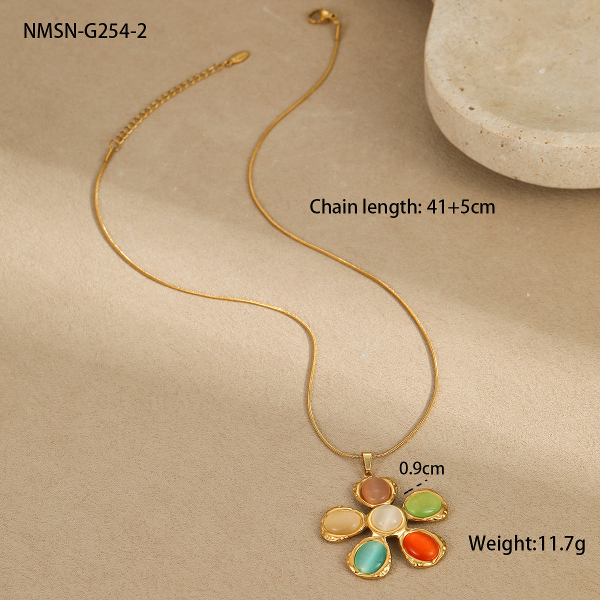 Colorful Opal Flower Earrings