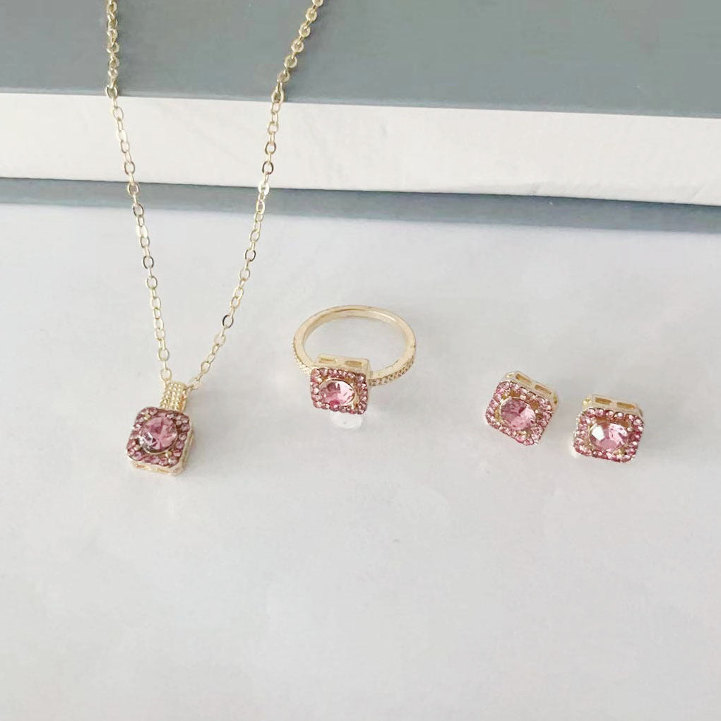 Elegant Square Necklace Set