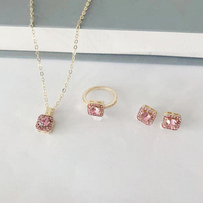 Elegant Square Necklace Set