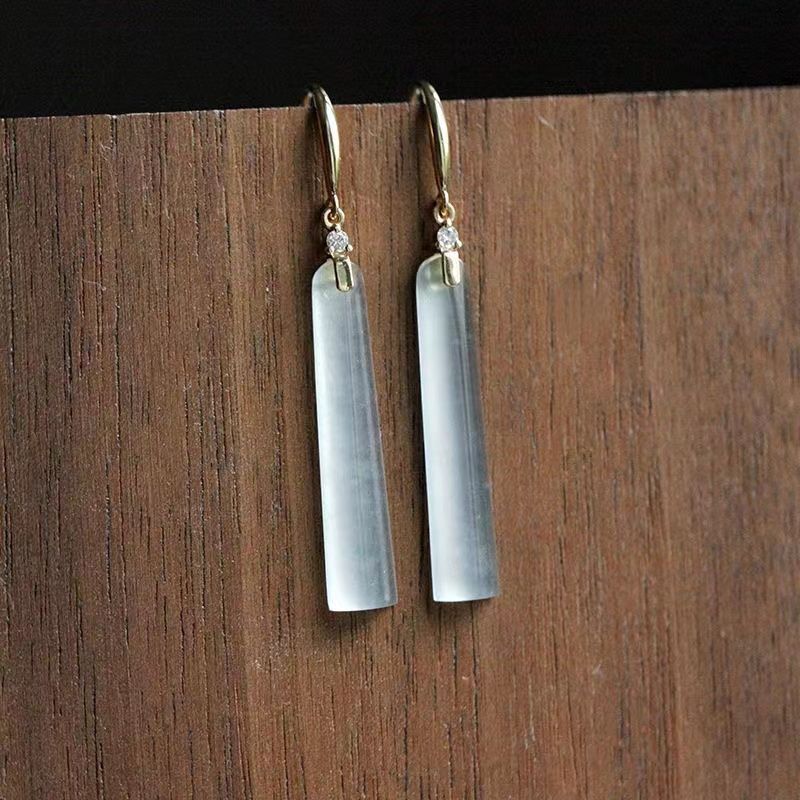 White Ice Plated Silver Earrings