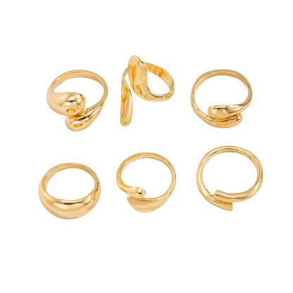 Retro Baroque Women's Ring Set